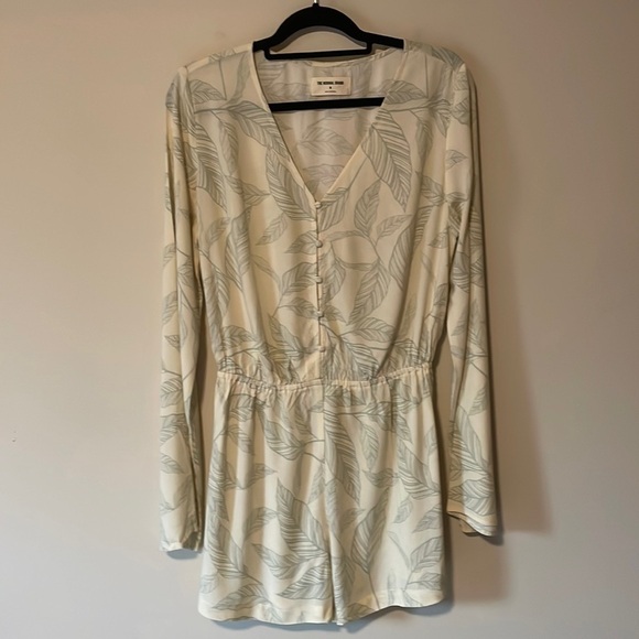 The Normal Brand long sleeve short romper size medium, sheer flowing fabric - Picture 1 of 9